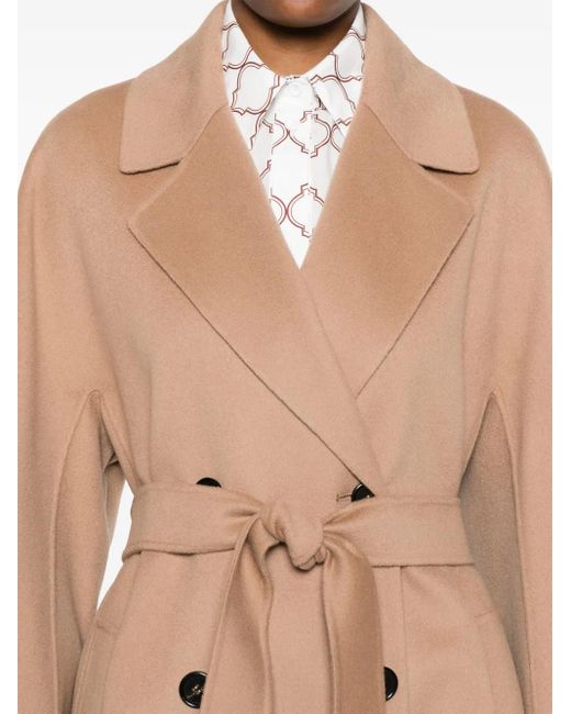 Max Mara Natural Wool Coat