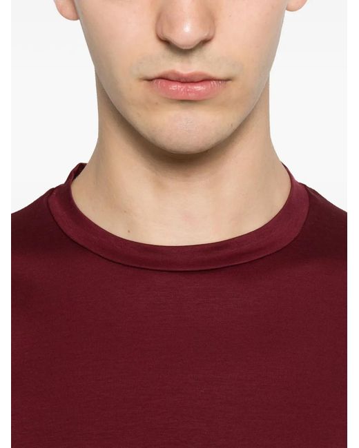 Michael Coal Red Crew-Neck Short-Sleeve T-Shirt for men