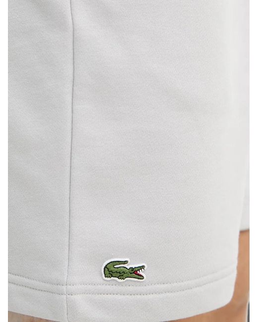 Lacoste Gray Short À Patch Logo