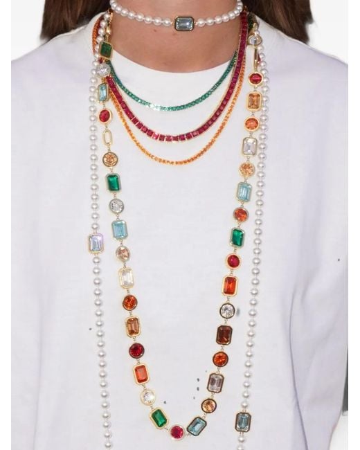 Izabel Display White Mega Pearl Cubic-Zirconia Necklace