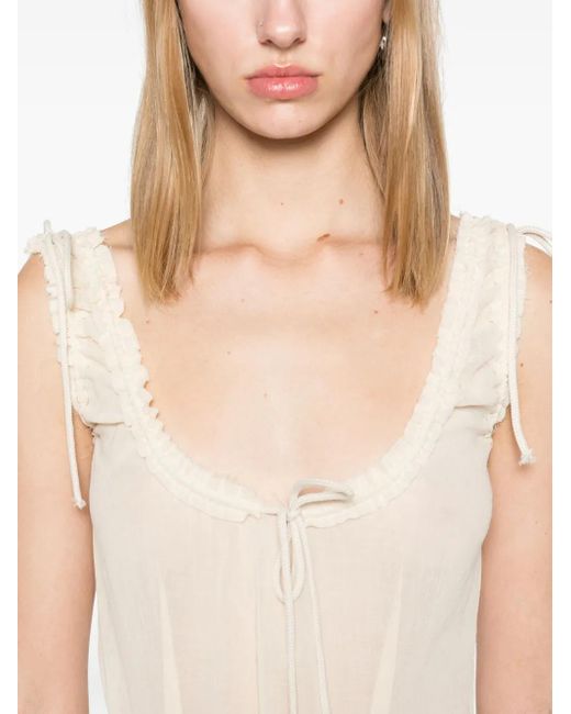 Elena Velez White Cotton Bodysuit