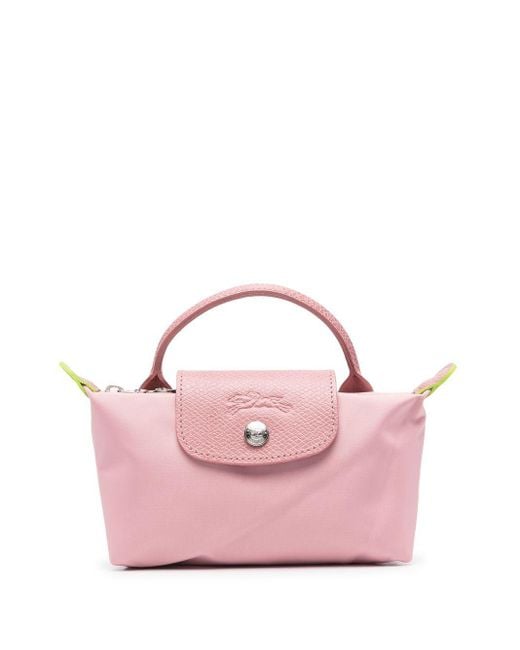 Longchamp Pink Le Pliage Pouch Bag