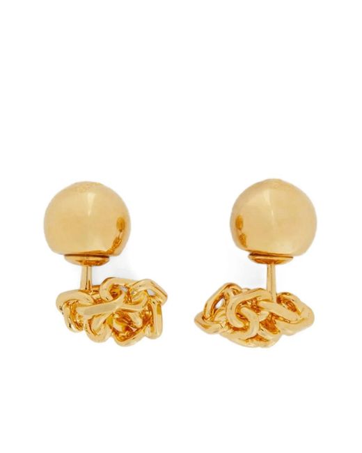 Jil Sander Metallic Knots Earrings