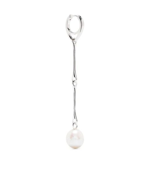 Maria Black White Star Pearl Drop Earring