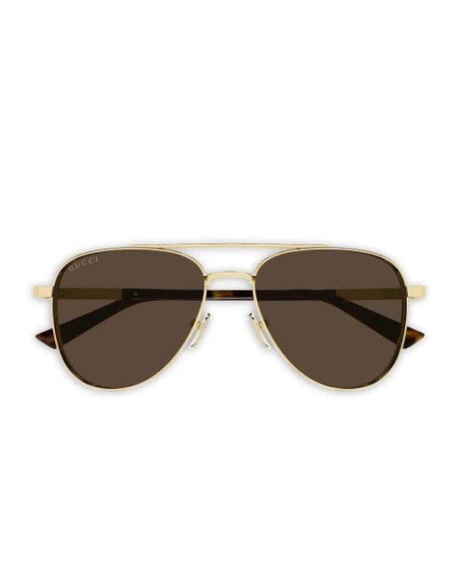 Gucci Brown Gg1962S Double-Bridge Sunglasses for men