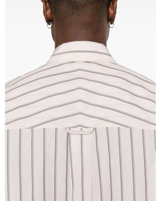 Studio Nicholson Pink Loche Striped Shirt for men