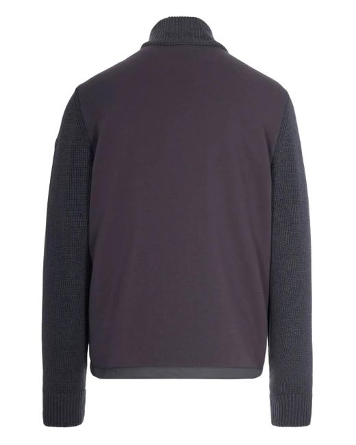 Colmar Gray Quilted Knitted-Panel Jacket for men