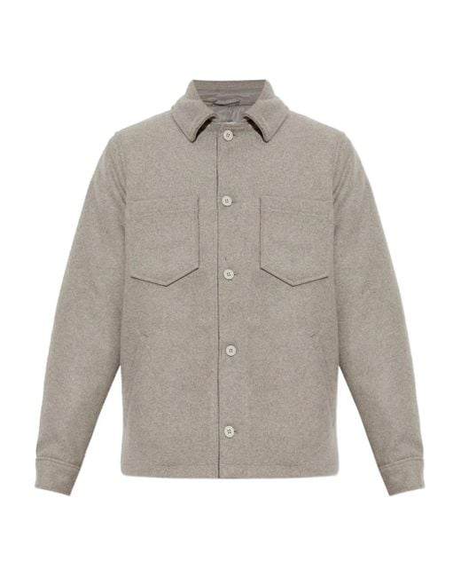 Surchemise Boutonnée Pally À Poches Samsøe & Samsøe pour homme en coloris Gray