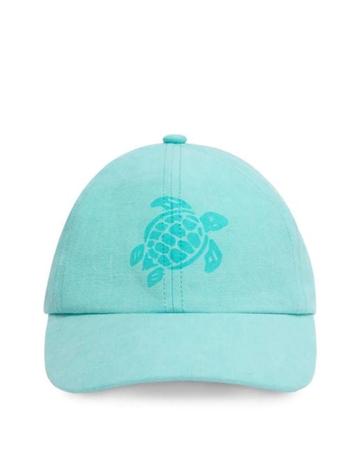 Vilebrequin Blue Turtle-Print Baseball Cap