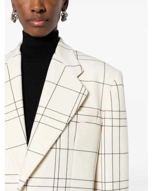 Marni Natural Checked Wool-Felt Blazer