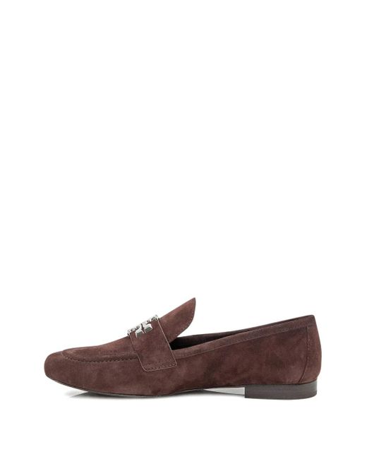 Tory Burch Brown Eleanor Loafers