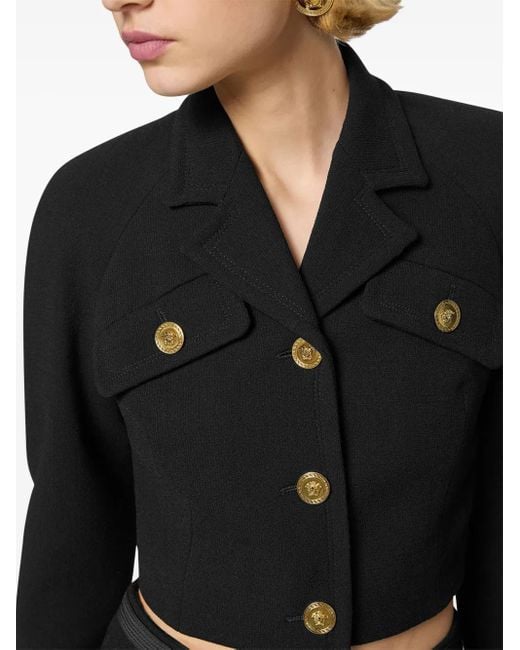 Versace Medusa Jack Met Knopen in het Black