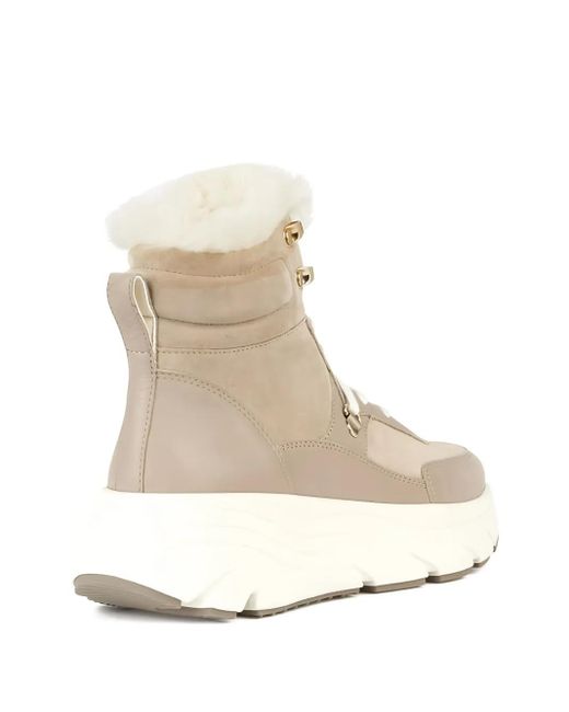Geox Natural Lace-Up Boots