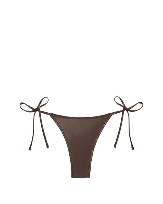Tropic of C Brown Praia Side-Tie Bikini Bottoms