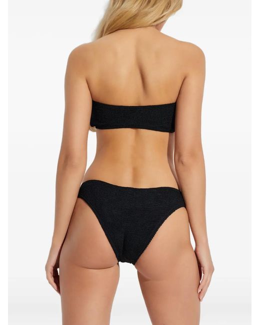 Bondeye Black Sign Textured Bikini Bottom