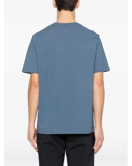 Herno Blue Round-Neck T-Shirt for men