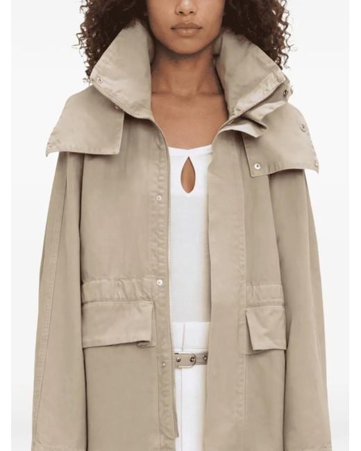 Victoria Beckham Natural Veste À Poches À Rabat