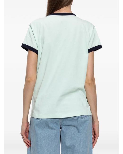 Zadig & Voltaire Blue Walk Logo-Print Ringer T-Shirt