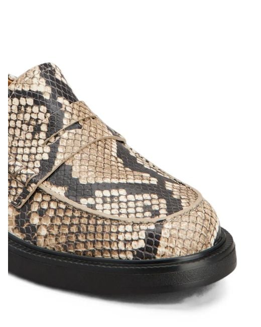 Tod's Natural Snakeskin-Effect Loafers