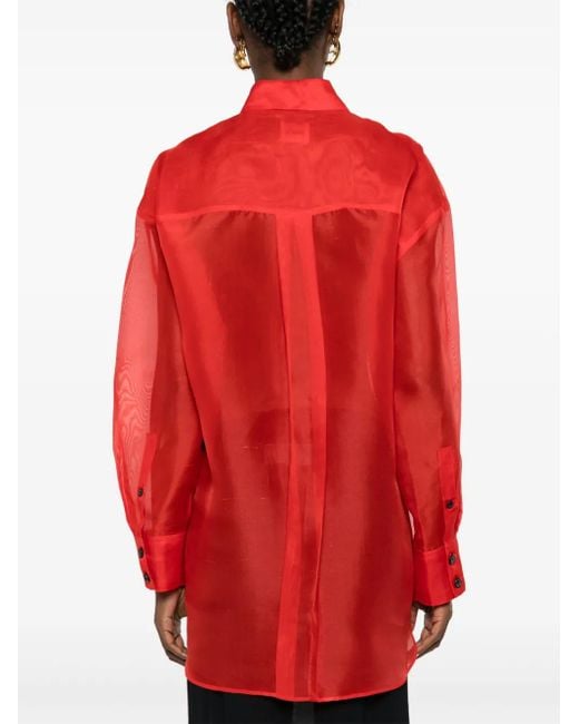Khaite Red Mahmet Top