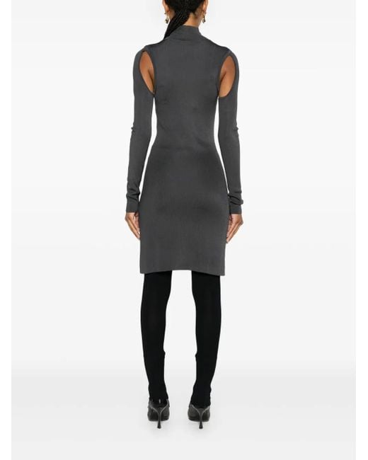 Helmut Lang Black Air Midi Dress