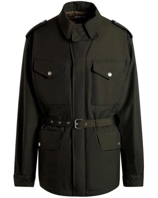 Bally Black Belted Coat for men