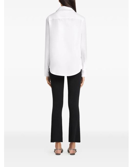 Courreges Shirt Met Opgestikte Zak in het White