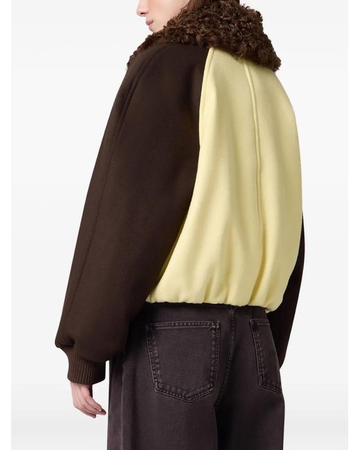 Giacca Con Inserti di MSGM in Natural