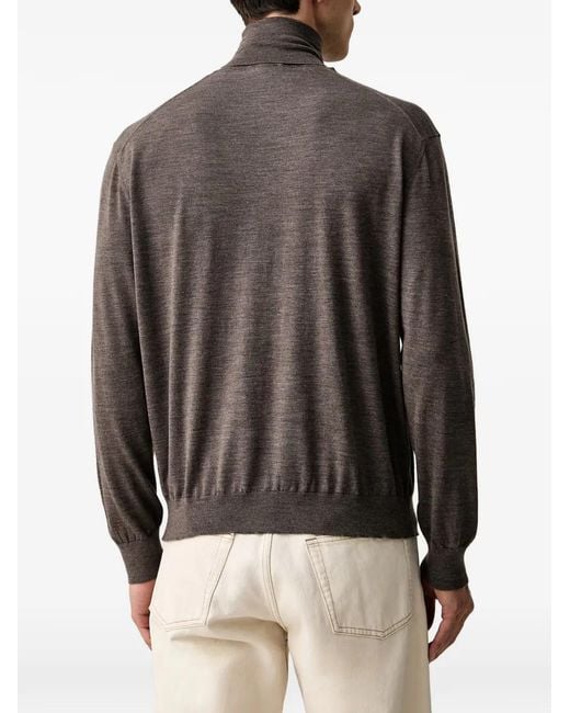 Paul & Shark Black Roll-Neck Sweater for men