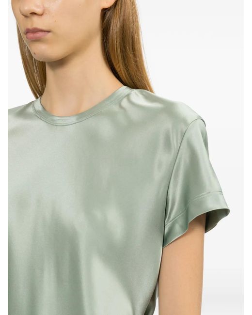 Helmut Lang Green Silk Blouse