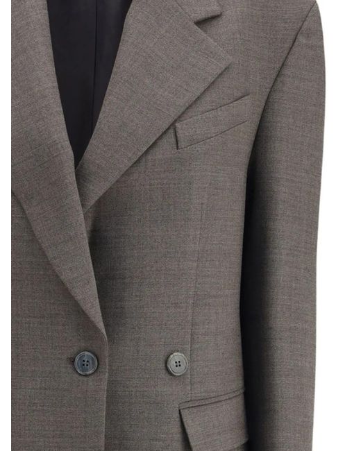 P.A.R.O.S.H. Gray Notched-lapel Single-breasted Blazer