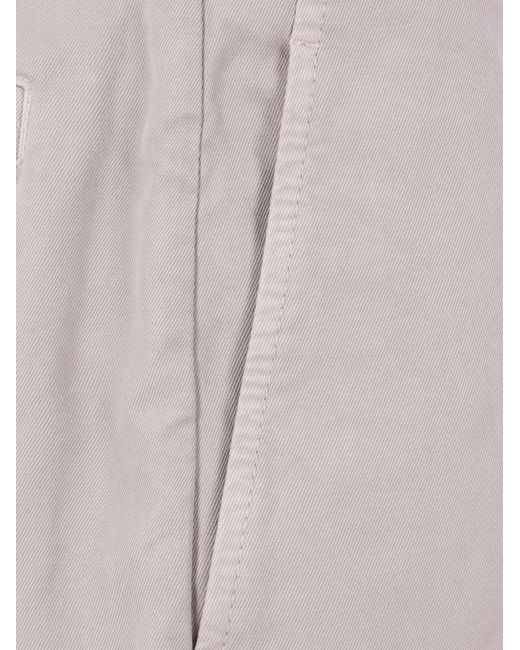 Brunello Cucinelli Gray Button Shorts for men
