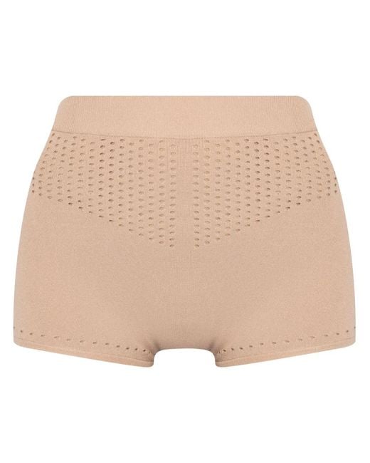 Max Mara Natural Knitted Hight-Waited Shorts