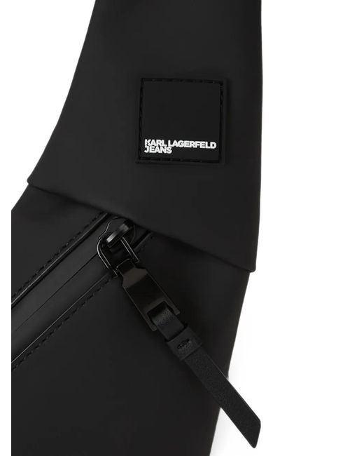 Karl Lagerfeld Black Sacoche À Patch Logo for men