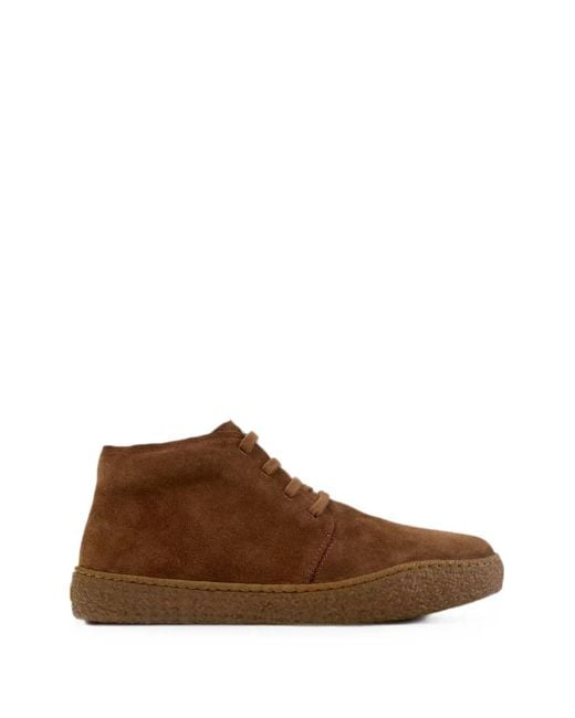 Camper Brown Peu Terreno Suede Boots for men