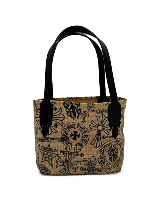 Chrome Hearts Black Sac De Plage À Imprimé Graphique for men