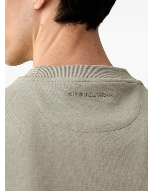 Michael Kors Green Logo-Patch Sweater for men