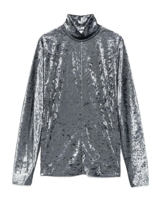Top con cuello alto Forte Forte de color Gray