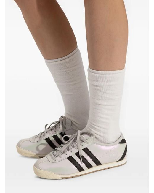 Adidas White Stripes Lace-Up Trainers