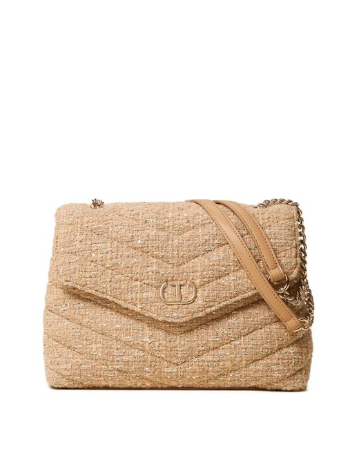 Twinset Natural Dreamy Quilted Chain Bag
