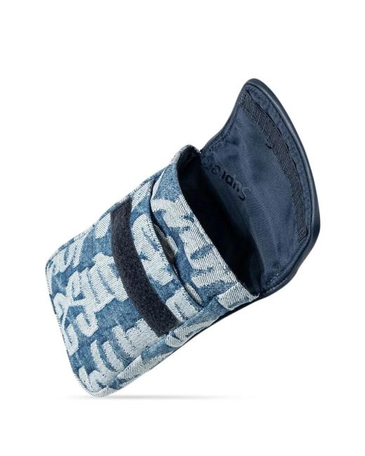 Supreme Blue Jacquard Denim Neck Pouch