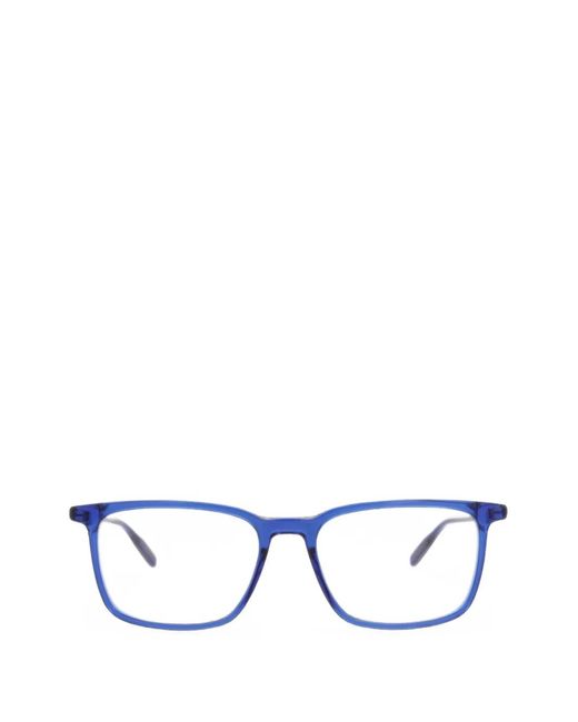 Montblanc Blue Rectangle-Frame Glasses for men