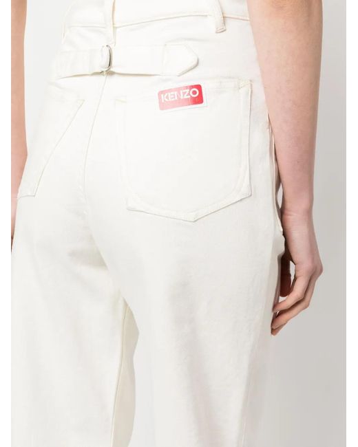 KENZO Straight Jeans in het White