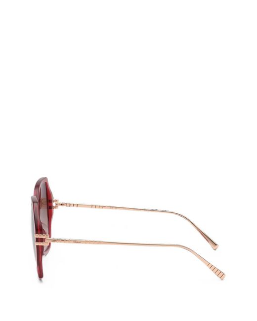 Chopard Pink Geometric-Frame Sunglasses