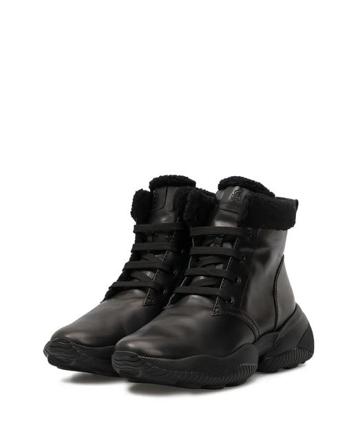 Hogan Black Interaction Ankle Boots