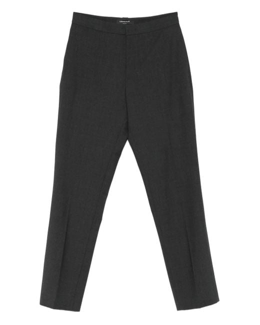 Fabiana Filippi Black Pressed-Crease Trousers