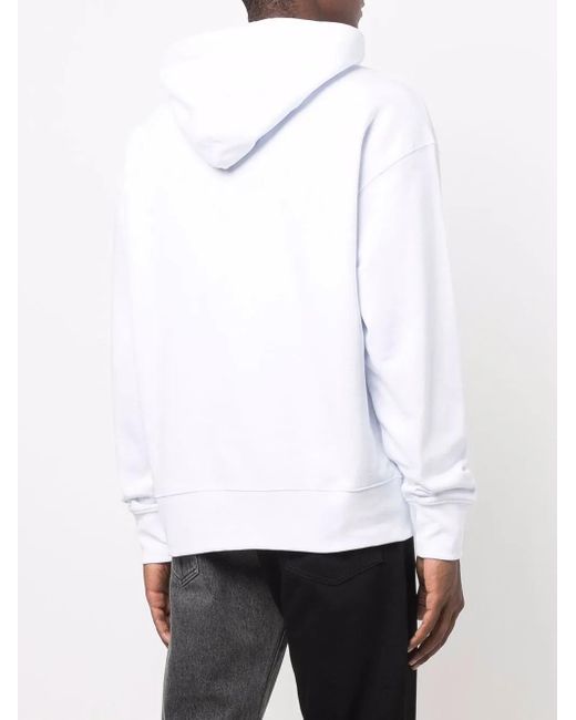 Sudadera Con Capucha Y Logo Estampado MSGM de hombre de color Blue