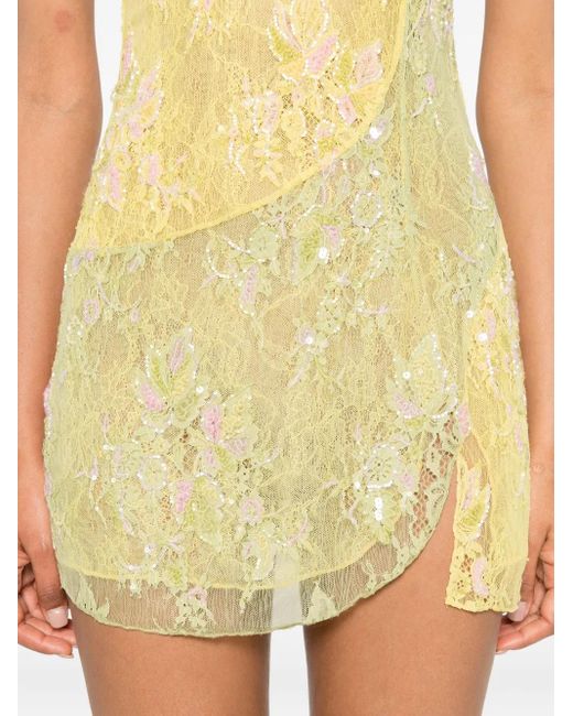 Abito Con Spalline di Roberta Einer in Yellow