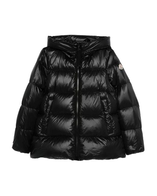 Moncler Donsjas Met Capuchon in het Black