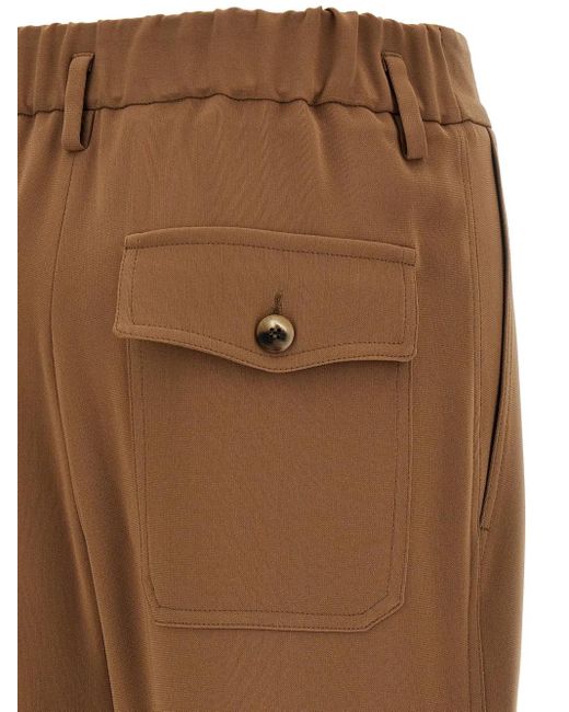 Alberto Biani Work ストレートパンツ Brown